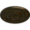Ekena Millwork Milan Ceiling Medallion, Hand-Painted Green Gold, 47 5/8"OD x 2 3/4"P CM47MIGGS - alternate 2